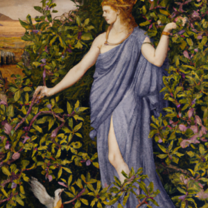 Woman standing in a garden